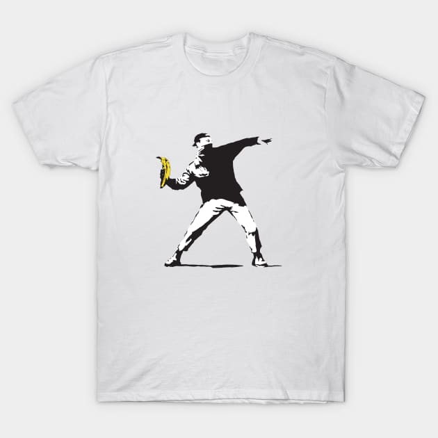 Banksy Underground T-Shirt by PopGraphics